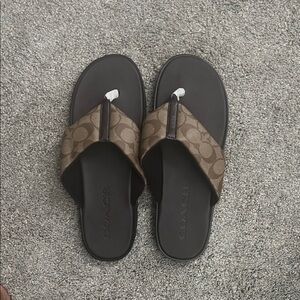 Coach Dark Brown Sandals